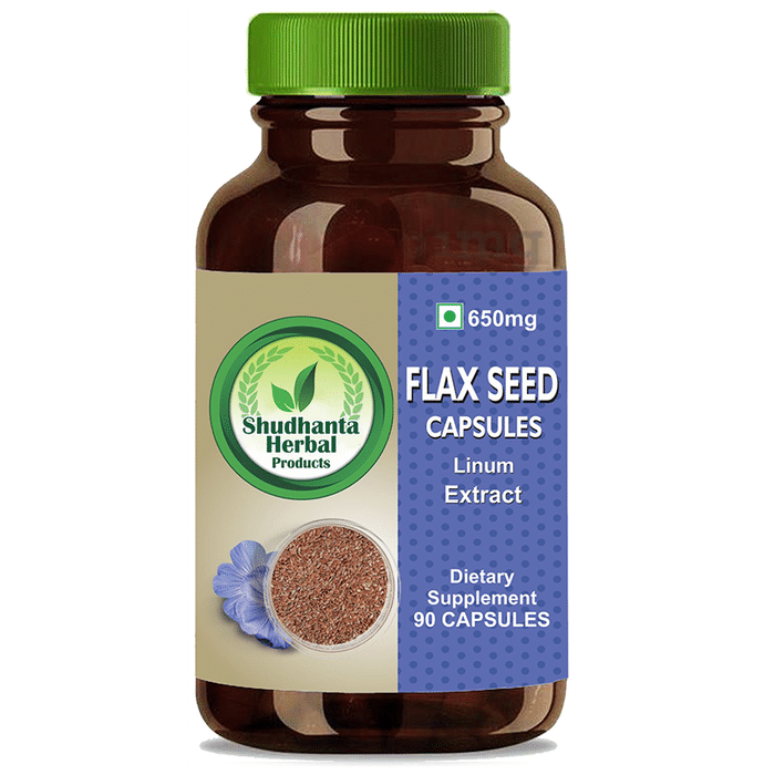 Shudhanta Herbal Flax Seed 650mg Capsule