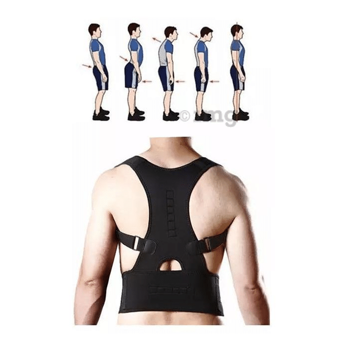 Sira Shoulder & Back Posture Correction (Orthopaedic) Support Large Black