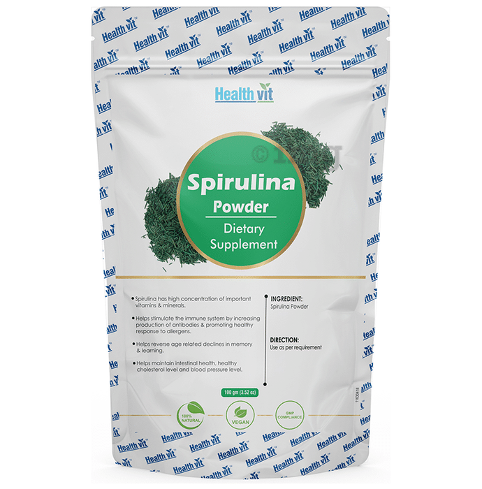 HealthVit Superfood Spirulina 500mg Powder