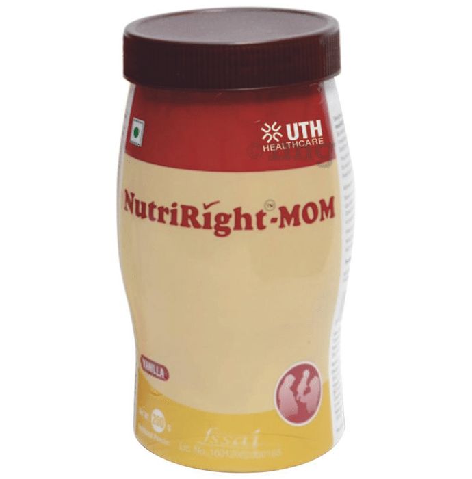 Nutri-Right Mom with Whey Protein, Vitamins & Minerals | Flavour Powder Vanilla