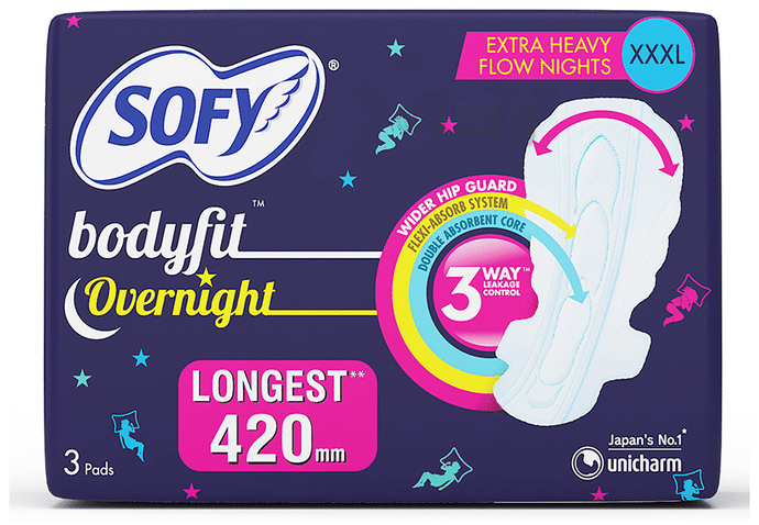 Sofy Bodyfit Overnight Sanitary Pads XXXL