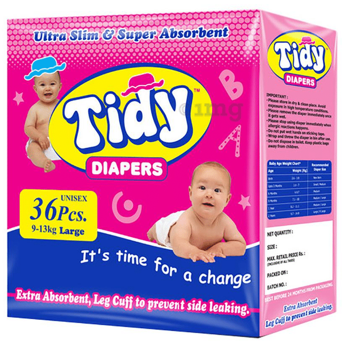 Tidy Baby Unisex Diaper | Size Large