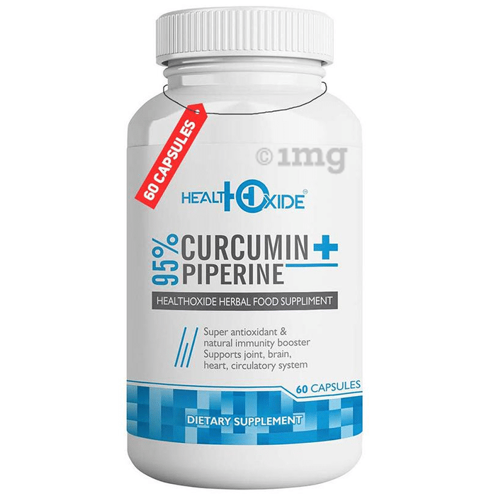 HealthOxide 95% Curcumin+ Piperine Capsule