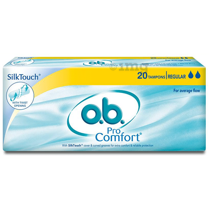 o.b. Silk Touch Pro Comfort Tampons | Size Regular