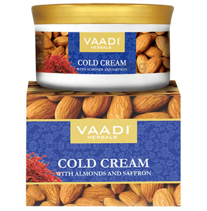Vaadi Herbals Value Pack of Cold Cream With Almond Oil, Aloe Vera & Saffron