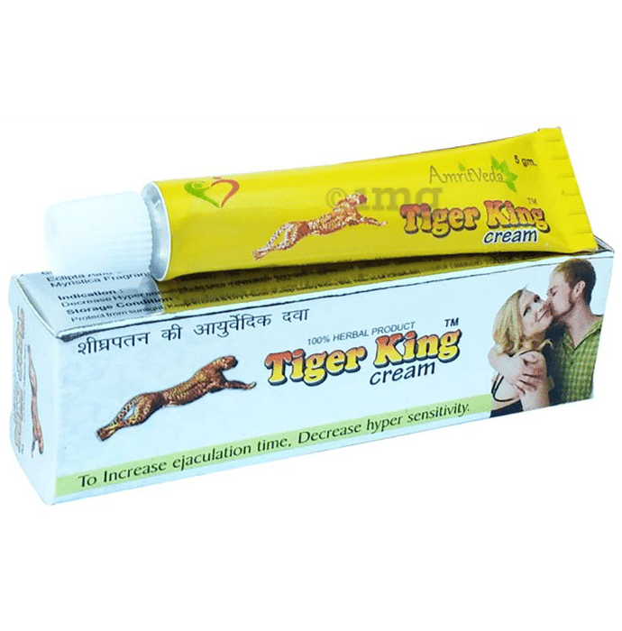 Amrit Veda Tiger King Cream for Men | Helps Reduce Hypersensitivity