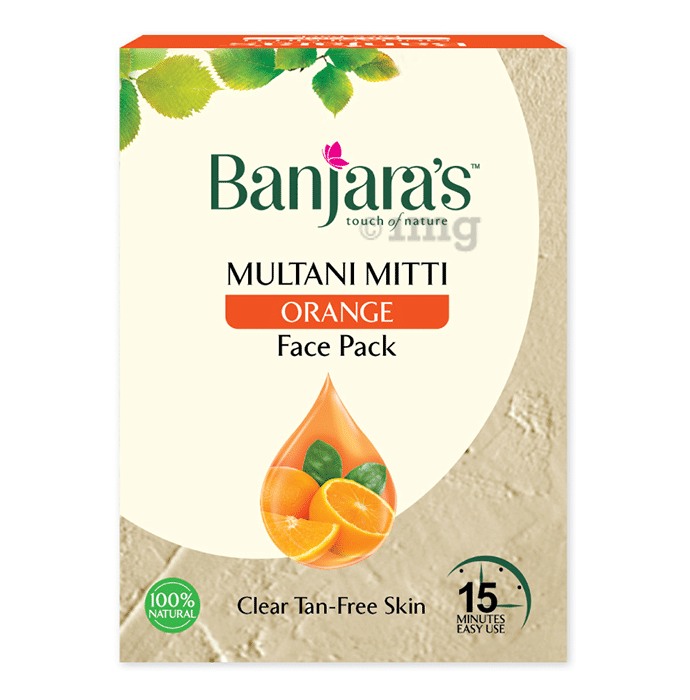 Banjara's Multani Mitti Face Pack Powder Orange