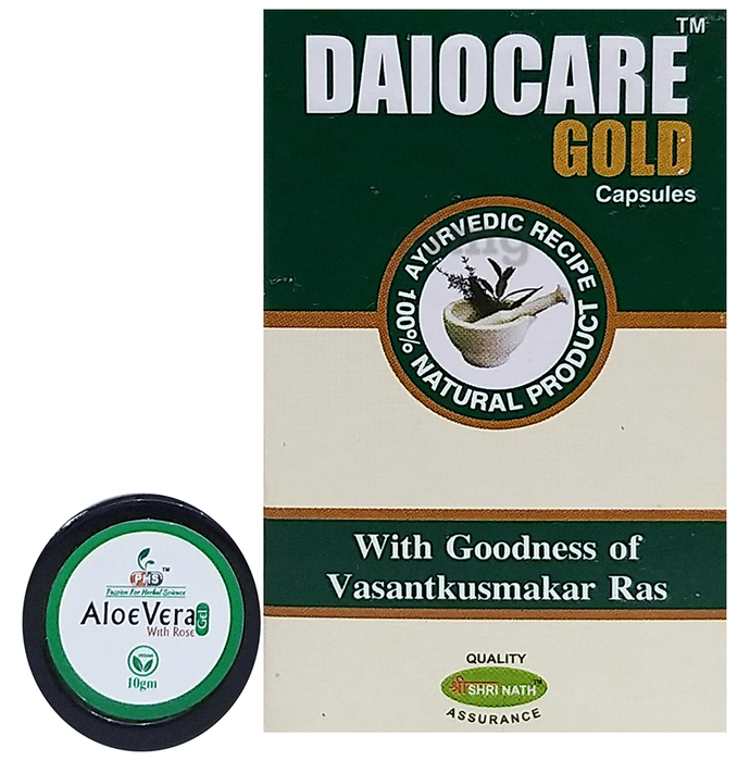 Shri Nath Daiocare Gold Capsule with Aloe Vera Gel 10gm free