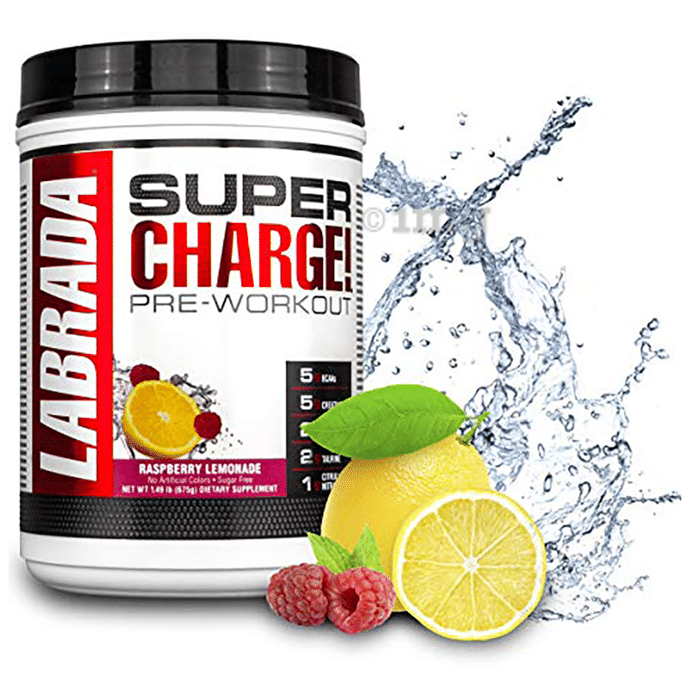 Labrada Nutrition Super Charge Pre-Workout Powder Raspberry Lemonade