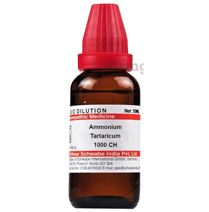 Dr Willmar Schwabe India Ammonium Tartaricum Dilution 1000 CH