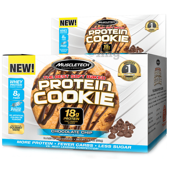 Muscletech Protein Cookie (92gm) Chocolate Chip