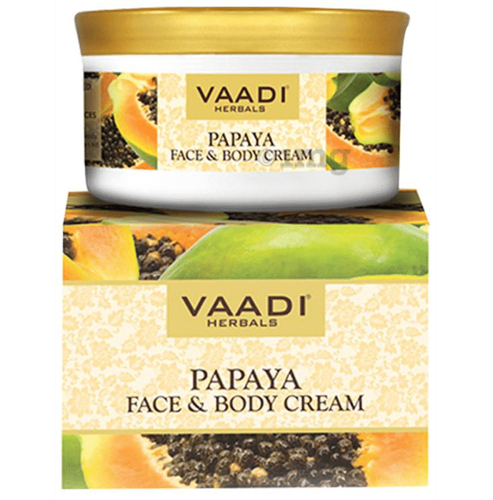Vaadi Herbals Value Pack of Papaya Face & Body Cream