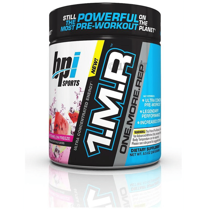 BPI Sports 1MR One More Rep Ultra Concentrated Energy Supplement Powder Watermelon Freeze