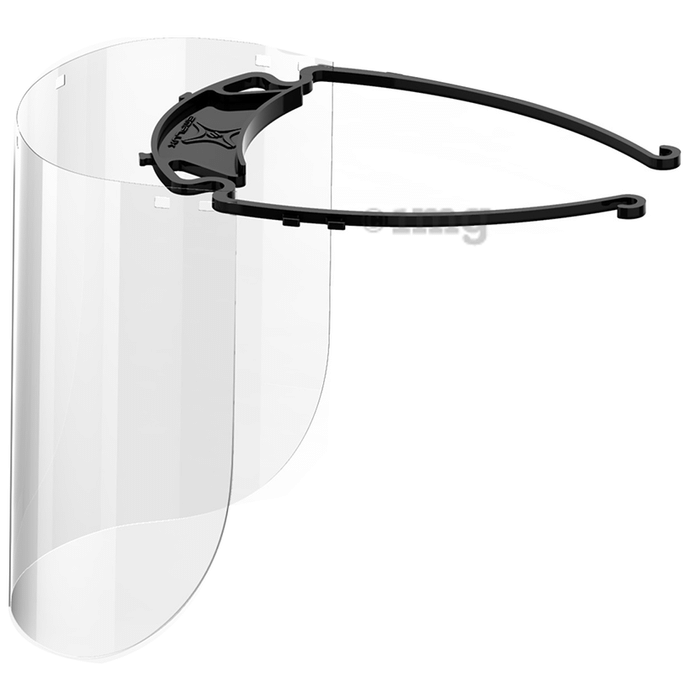 Emflux Reusable and Durable Face Shield with 1 Headgear & 2 Visor