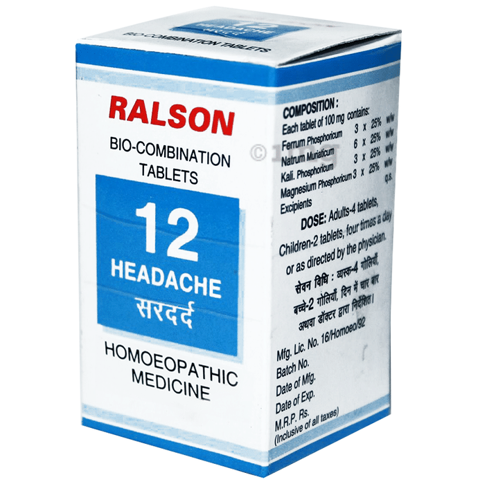 Ralson Remedies Bio-Combination 12 Tablet