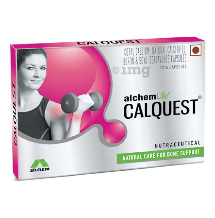 Calquest  Capsule with Calcium, Calcitriol, Boron & Soya Isoflavones for Bone Support