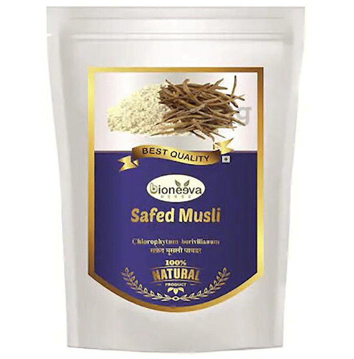 Bioneeva Herbs Safed Musli Root Powder (Chlorophytum Borivilianum)
