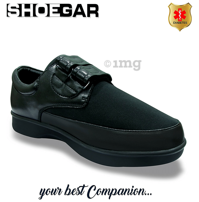 Shoegar SG-M-1991 Men's Formal Double Strap Diabetic Pair of shoes UK 8