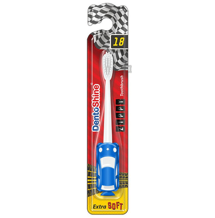 DentoShine Blue Extra Soft Zippy Toothbrush for Kids