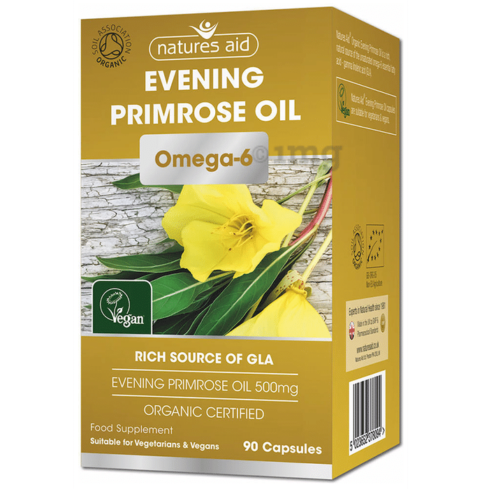 Natures Aid Organic Evening Primrose Oil 500mg Capsule