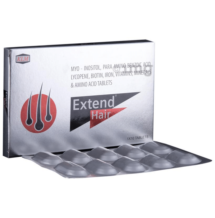 Extend Hair Tablet Buy strip of 10 tablets at best price in India  1mg