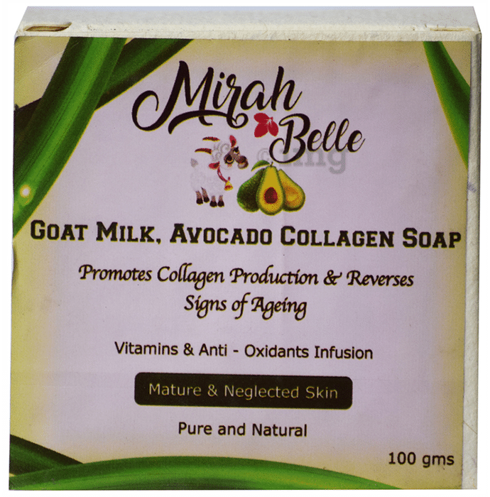 Mirah Belle Goat Milk, Avocado Collagen Soap
