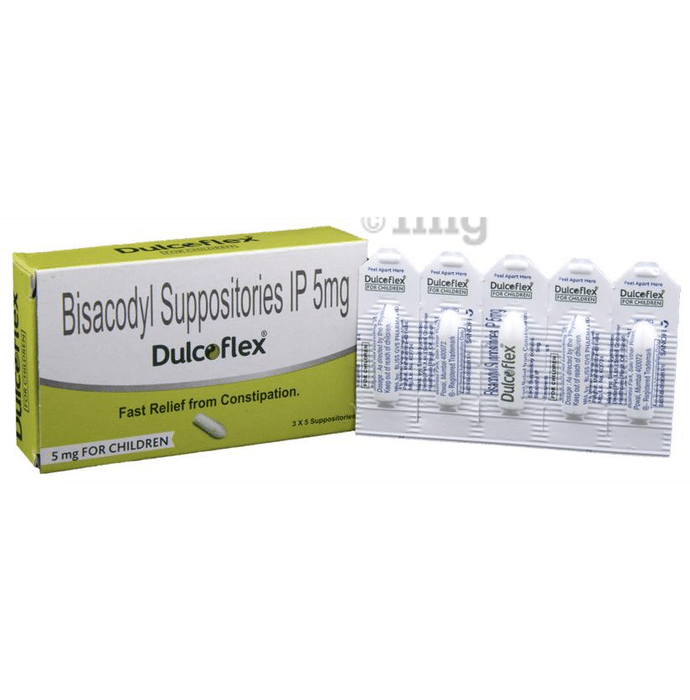 Dulcoflex 5mg Suppository for Children | Eases Constipation