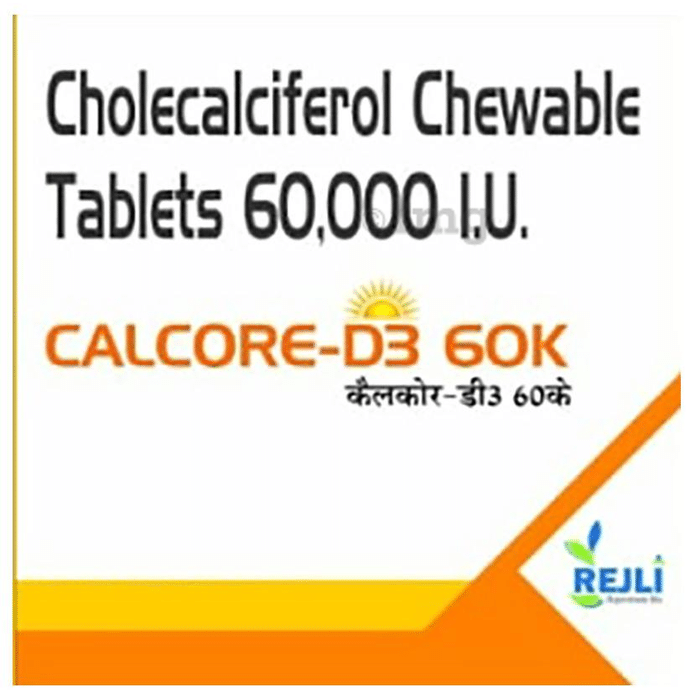 Calcore-D3 60K Chewable Tablet