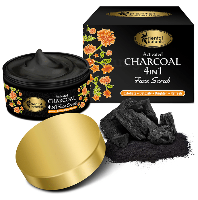 Oriental Botanics Activated Charcoal 4 in 1 Face Scrub