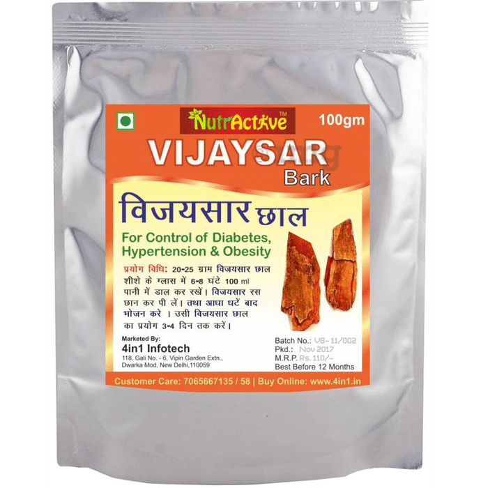 NutrActive Vijaysar Herbal Bark