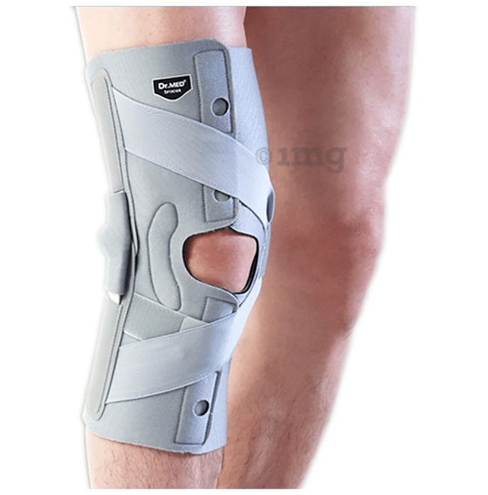 Dr MED Hinged Knee Support MCL Right DR-K0121 XL Grey