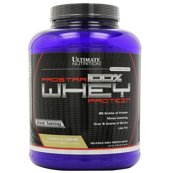 Ultimate Nutrition Prostar 100% Whey Protein for Muscle Recovery | Flavour Vanilla Creme Powder