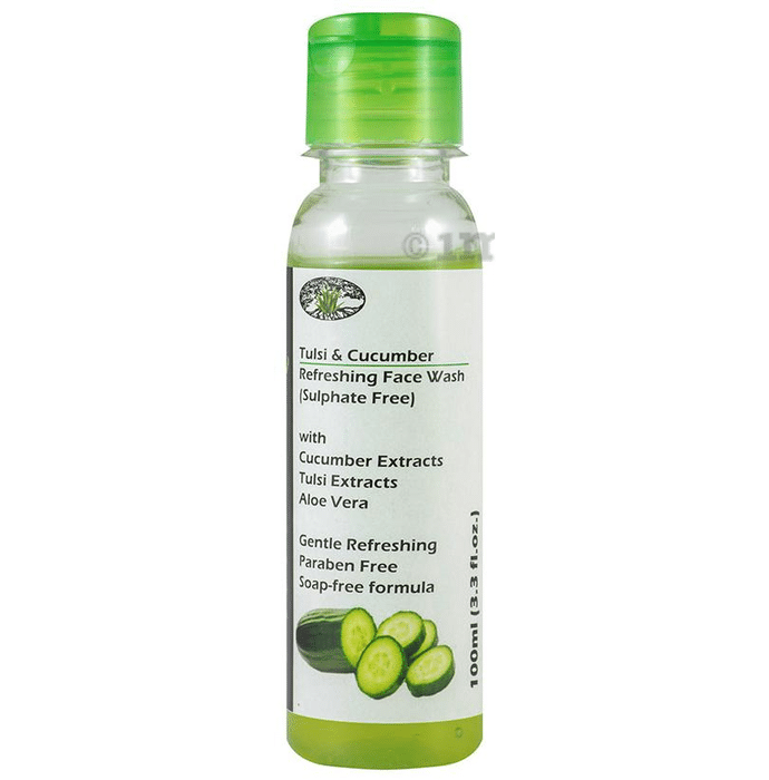 Aloe Veda Tulsi & Cucumber Refreshing Face Wash Sulphate Free