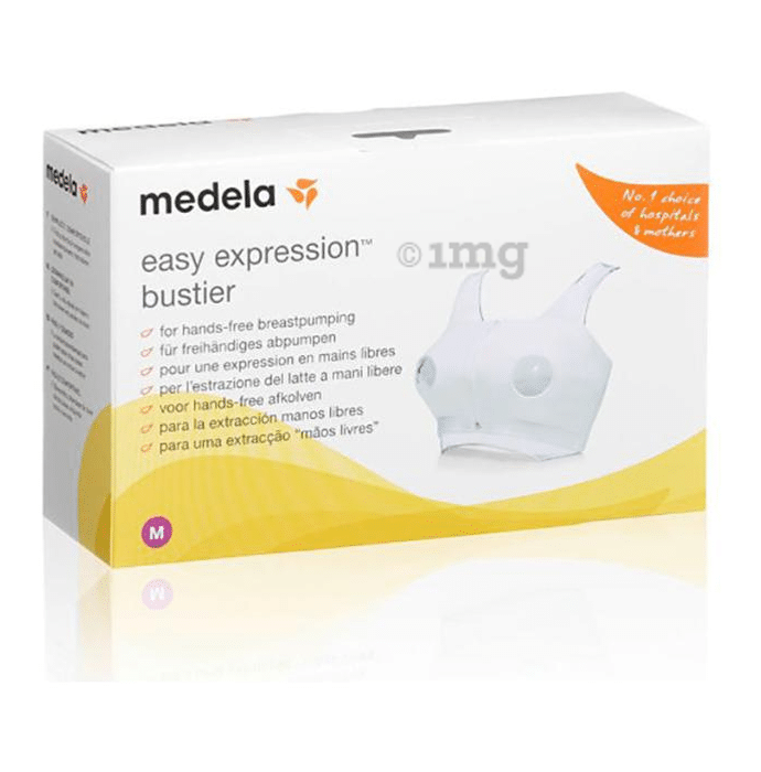 Medela Easy Expression Bustier Medium White Buy Box Of 10 Pumping Bra At Best Price In India 1mg 7956