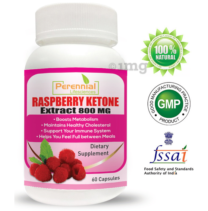 Perennial Lifesciences Raspberry Ketone (Garcinia Cambogia + Green Tea) Extract Capsule