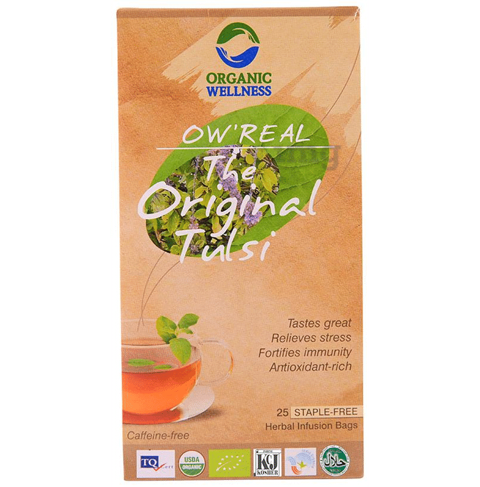Organic Wellness OW' Real Tulsi Herbal Infusion Bags The Original