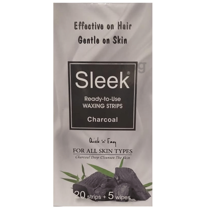 Sleek Ready-To-Use Waxing Strips( 20 Strips & 5 Wipes) All Skin Type