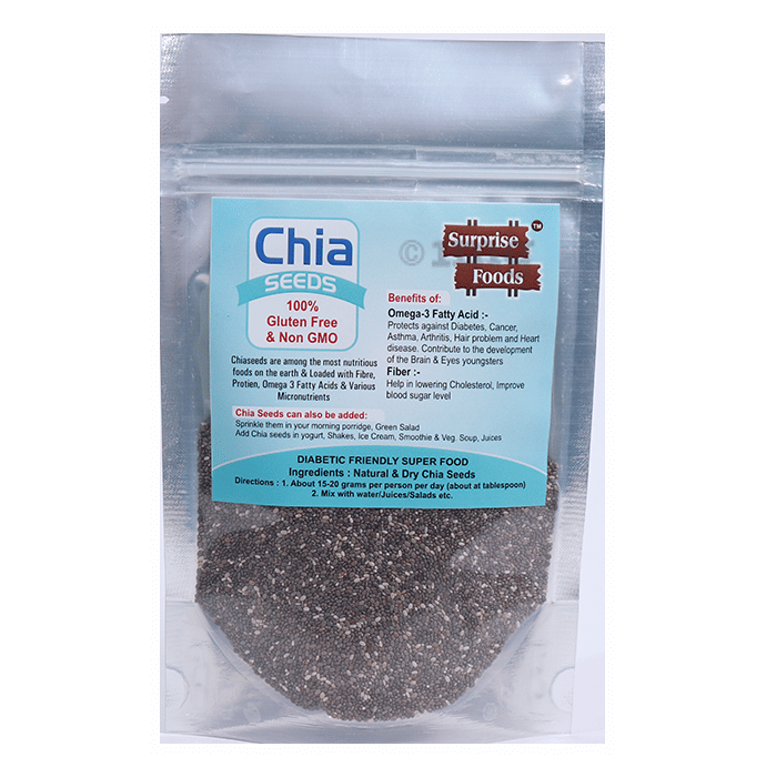 Surprise Foods Chia Seeds Gluten Free Buy packet of 100 gm Seeds at