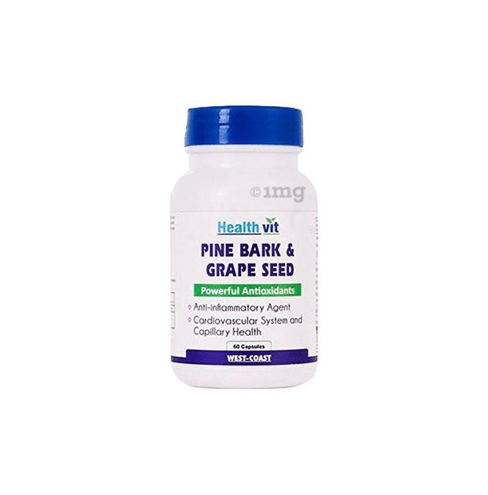 HealthVit Pine Bark & Grape Seed Capsule