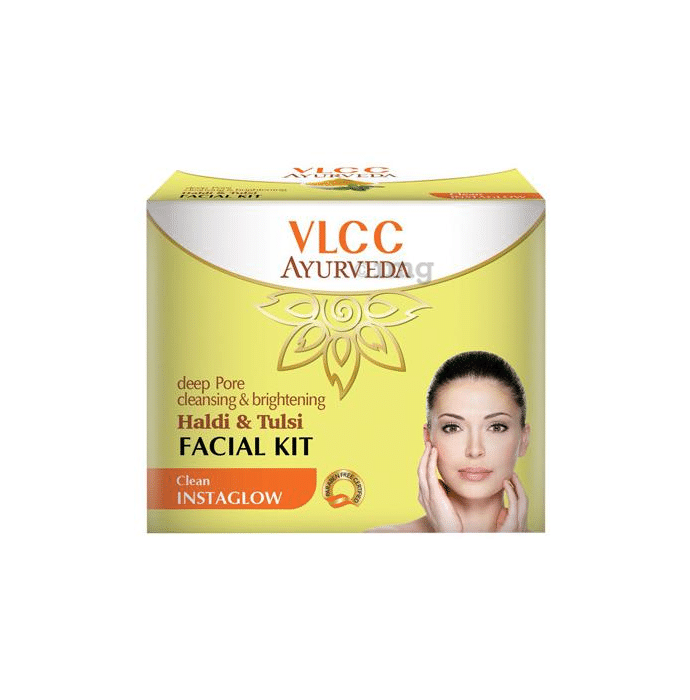 VLCC Ayurveda Deep Pore Cleansing & Brightening Haldi & Tulsi Facial Kit