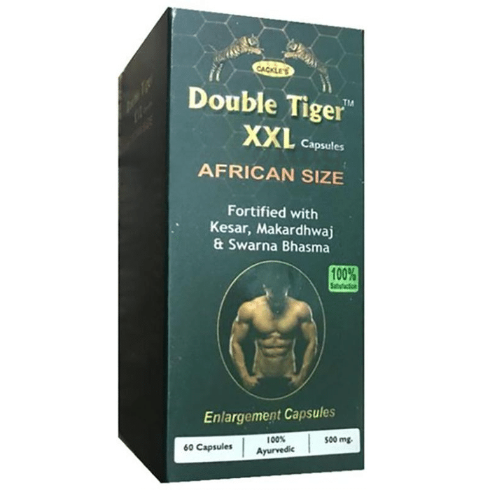 Cackle's Double Tiger XXL African Size Capsule Buy bottle of 60.0 capsules at best price in