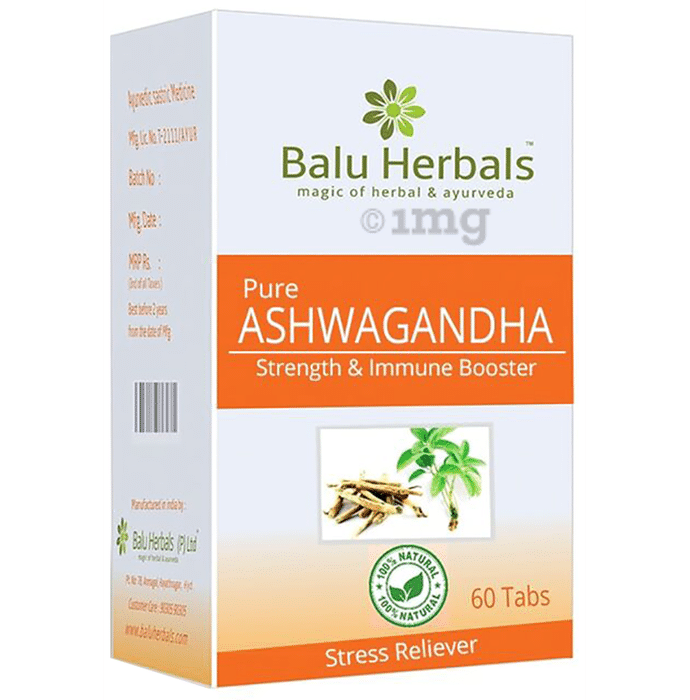 Balu Herbals Pure Ashwagandha Tablet