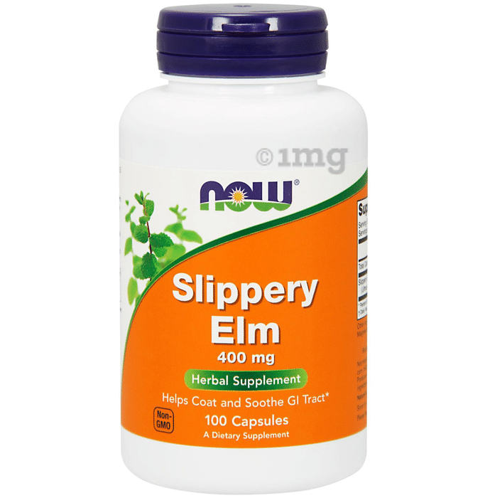 Now Foods Slippery Elm 400mg Capsule