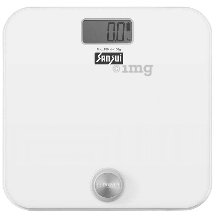 Sansui Battery-Free Bathroom Scale (180kg) White