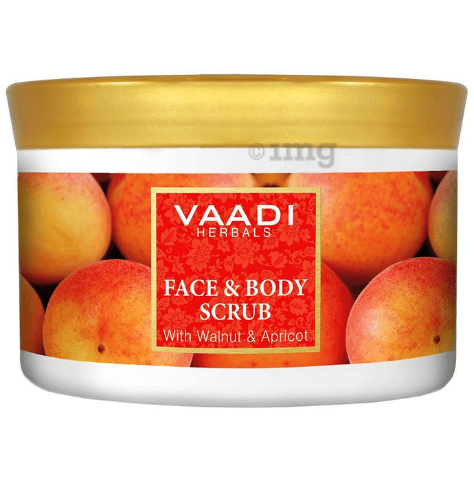 Vaadi Herbals Face and Body Scrub with Walnut and Apricot