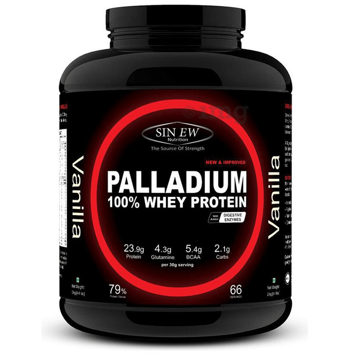 Sinew Nutrition Palladium 100% Whey Protein with Digestive Enzymes Vanilla