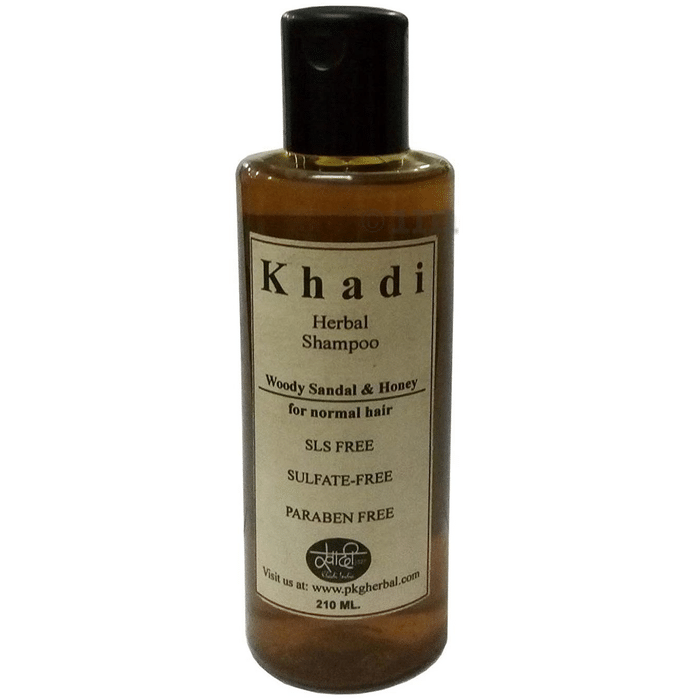 Khadi Herbal Woody Sandal & Honey SLS Paraben Free Shampoo