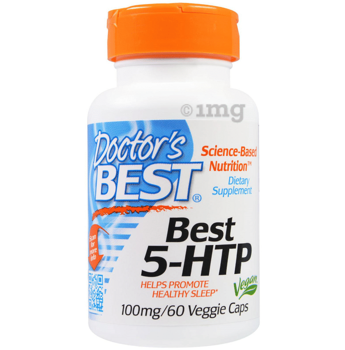Doctor's Best 5-HTP 100mg Veggie Capsule | Promotes Healthy Sleep
