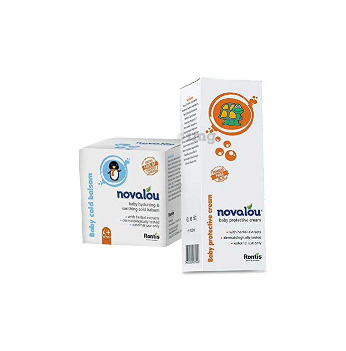 Novalou Combo Pack of Baby Protective Cream and Baby Cold Balsam