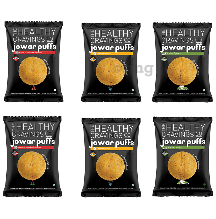 The Healthy Cravings Co Jowar Puffs Assorted